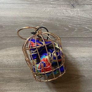 Novelty bird cage purse